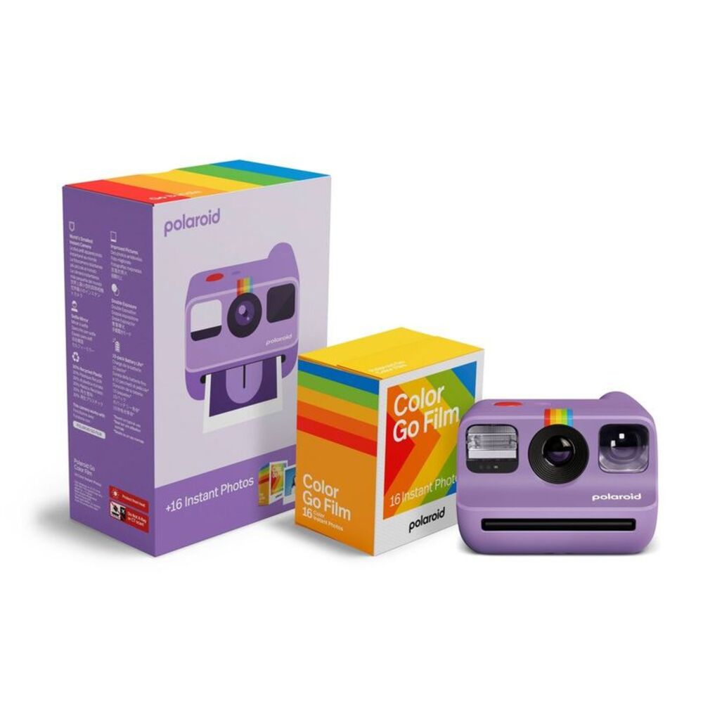 Go Everything Bundle Film Camera - Purple: Automatic Focus Instant Format